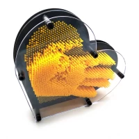 Пинарт Сердце желтый  (22,5х20х4,5 см)