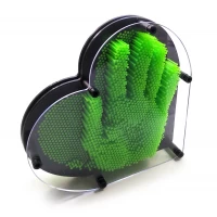 Пинарт Сердце зеленый  (22,5х20х4,5 см)