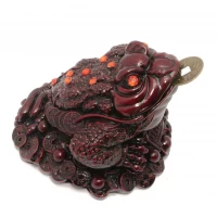 Жаба  каменная крошка коричневая (13х12,5х9,5 см)