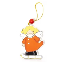 Украшение на ёлку Ангел (9х6х0,5 см)