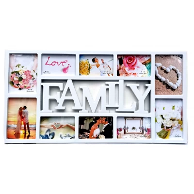 Фоторамки  (10 фото)(фото 18х13 см 15х10 см)(73х37х2 см)