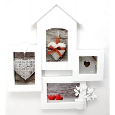 Фоторамки  на 4 фото(фото 10х10 см 10х15 см)(45х40х2,5 см)