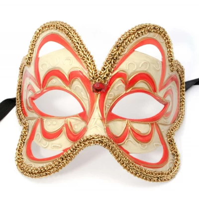 Маска венецианская красная (15,5х13,5х10 см)