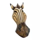 Маска Зебра расписная деревянная (30х11х3,5 см)