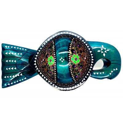 Братина Птица из цельного дерева инкрустированная перламутром (34х16,5х6 см)F Братина Птица из цельного дерева инкрустированная перламутром (34х16,5х6 см)F