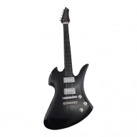 Гитара миниатюра дерево черная (24х8х1,5 см)