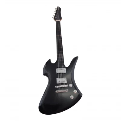 Гитара миниатюра дерево черная (24х8х1,5 см)