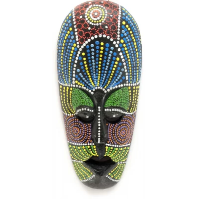 Маска расписная деревянная (24,5х10х2,5 см)