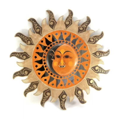 Зеркало мозаичное 'Солнце и Луна' (d-50 cм)