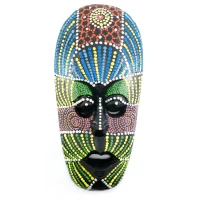 Маска расписная деревянная (20х10х2,5 см)