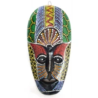 Маска расписная деревянная (20х10х2,5 см)A
