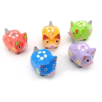 Свинки деревянные расписные набор 5 шт (1 шт-7х5,5х4 см)