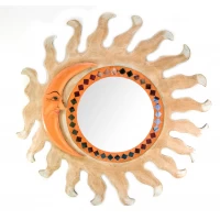 Зеркало мозаичное Солнце и Луна  (d-60 cм) зеркало 23 см