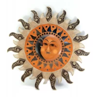 Зеркало мозаичное Солнце и Луна (d-50 cм)