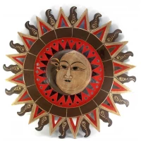 Зеркало мозаичное Солнце и Луна  (d-60 cм)