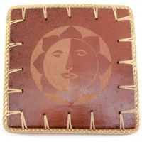 Подставка под горячее Солнце терракот (23х23х0,5 см)