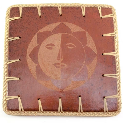 Подставка под горячее 'Солнце' терракот (23х23х0,5 см)