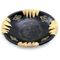 Блюдо терракотовое Солнце (14,5х11х4см)