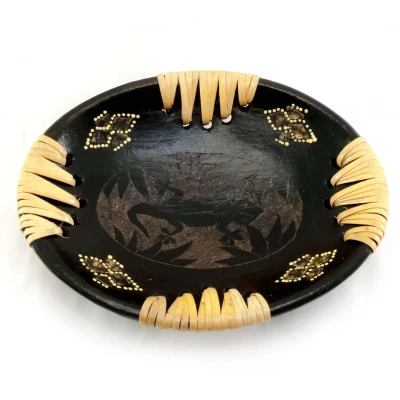 Блюдо терракотовое 'Саламандра' (14,5х11х4см)