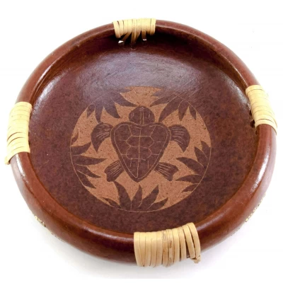 Блюдо терракотовое 'Черепаха' (d-16.5 h-4.5 см)