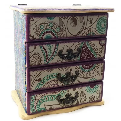 Шкатулка-комод Тадж Махал (22х15х26) с откр. верхн крышкой ольха, липа Шкатулка-комод Тадж Махал (22х15х26) с откр. верхн крышкой ольха, липа