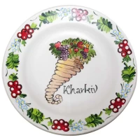 Тарелка Рог Изобилия  расписано вручную (d-24 см)