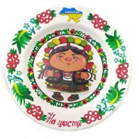 Тарелка Будьмо расписано вручную (24 см)