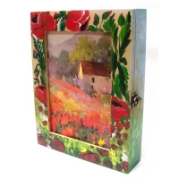 Ключница Маки массив дерева расписано вручную (25х19х6,5 см)