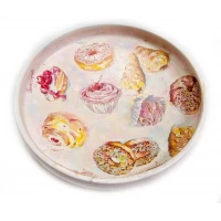 Конфетница массив дерева Пирожное (d-20 см) массив дерева