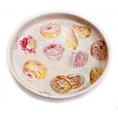 Конфетница массив дерева Пирожное (d-20 см) массив дерева Конфетница массив дерева Пирожное (d-20 см) массив дерева