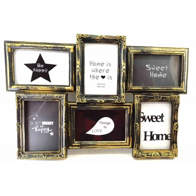 Фоторамка на 6 фото (фото 10х15 см)(50х35х2,5 см)