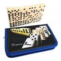 Домино черно-синее (19,5 × 12 × 2,5 см)