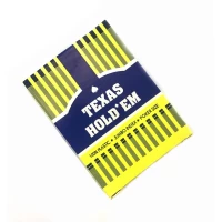 Карты игральные пластиковые Texas синяя рубашка