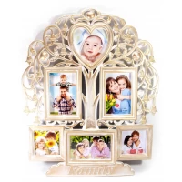 Фоторамки  (6 фото)(фото 15х10 см 13х13 см 10х10 см)(56х46х2,5 см)