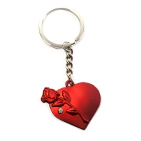 Брелок Сердце с розой