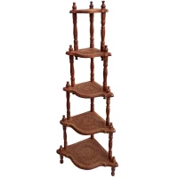 Этажерка на 5 полок розовое дерево (151 х 61 х 44 см)