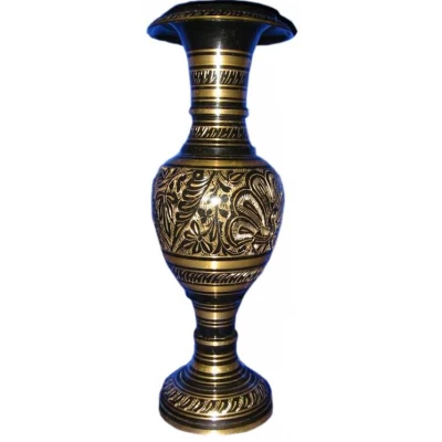 Ваза бронзовая черная (31х11х11 см) Ваза бронзовая черная (31х11х11 см)(12") (KASMIRI) код 3106