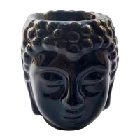 Аромалампа керамическая черная Будда (7х7х8,5 см)
