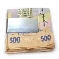 Зажим для денег хром (5,5х2,5х0,6 см)