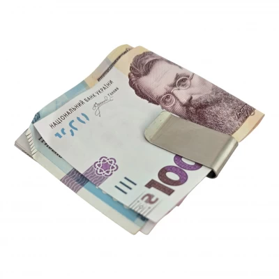 Зажим для денег хром (5,5 х 2 х 0,75 см)