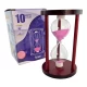 Часы песочные 10 мин розовый песок(14,5х9х9 см)