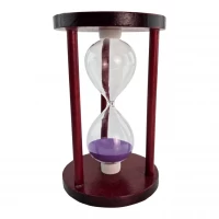 Часы песочные 10 мин фиолетовый песок(14,5х9х9 см)