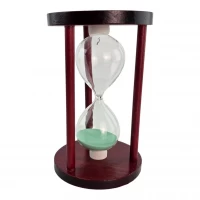 Часы песочные 10 мин зеленый песок(14,5х9х9 см)