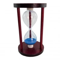 Часы песочные 10 мин синий песок(14,5х9х9 см)