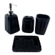 Набор для ванной керамический черный  (29х20,5х10 см)