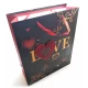 Пакет подарочный картонный Love (32х26х10 см)