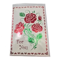 Открытка  с конвертом I Love You! розы  (19 х 13,5 см)