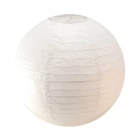 Фонарь белый бумажный (d-45 см)