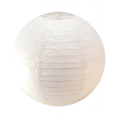 Фонарь белый бумажный (d-45 см)