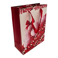Пакет подарочный картонный Love (18х23х8 см)